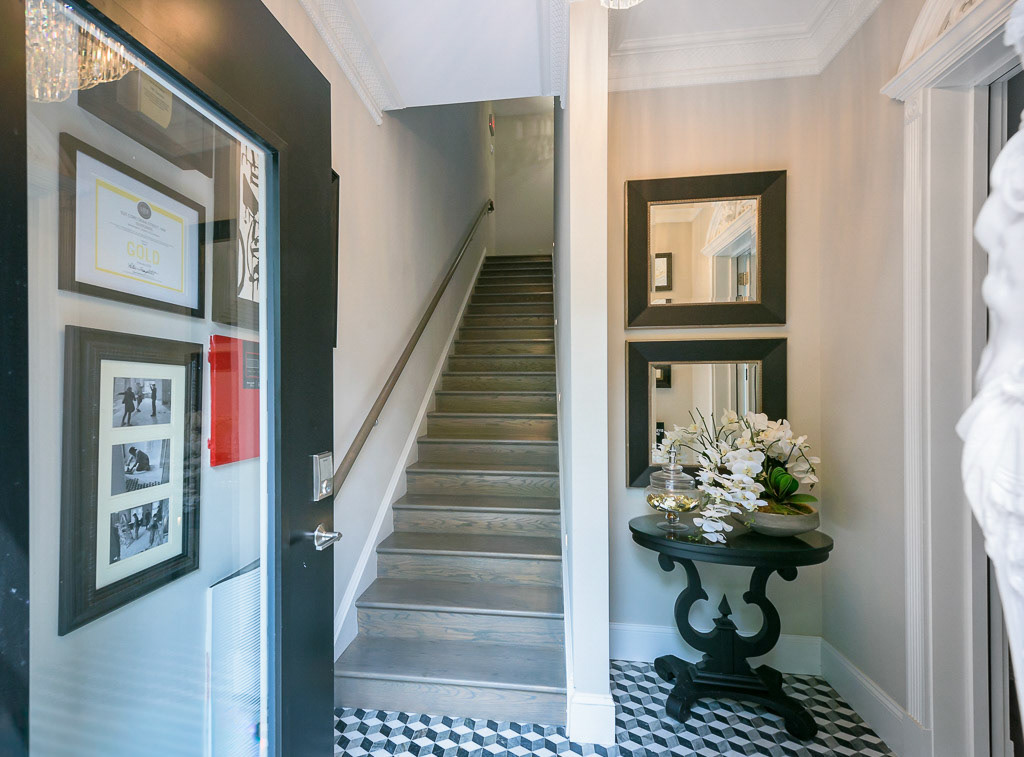 The use of salvaged materials kept building materials out of landfills and add character to the building