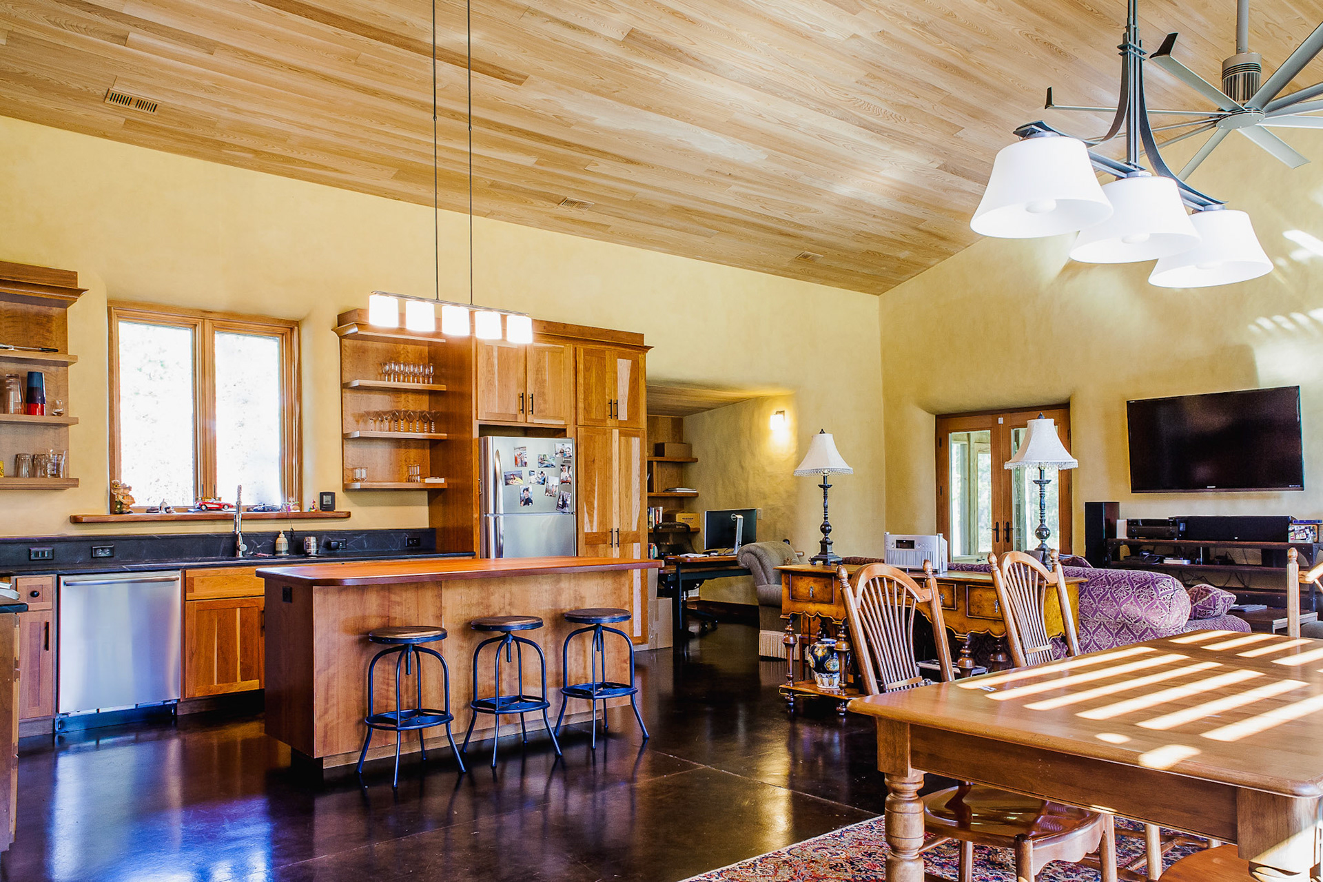 Local and sustainable materials were used throughout