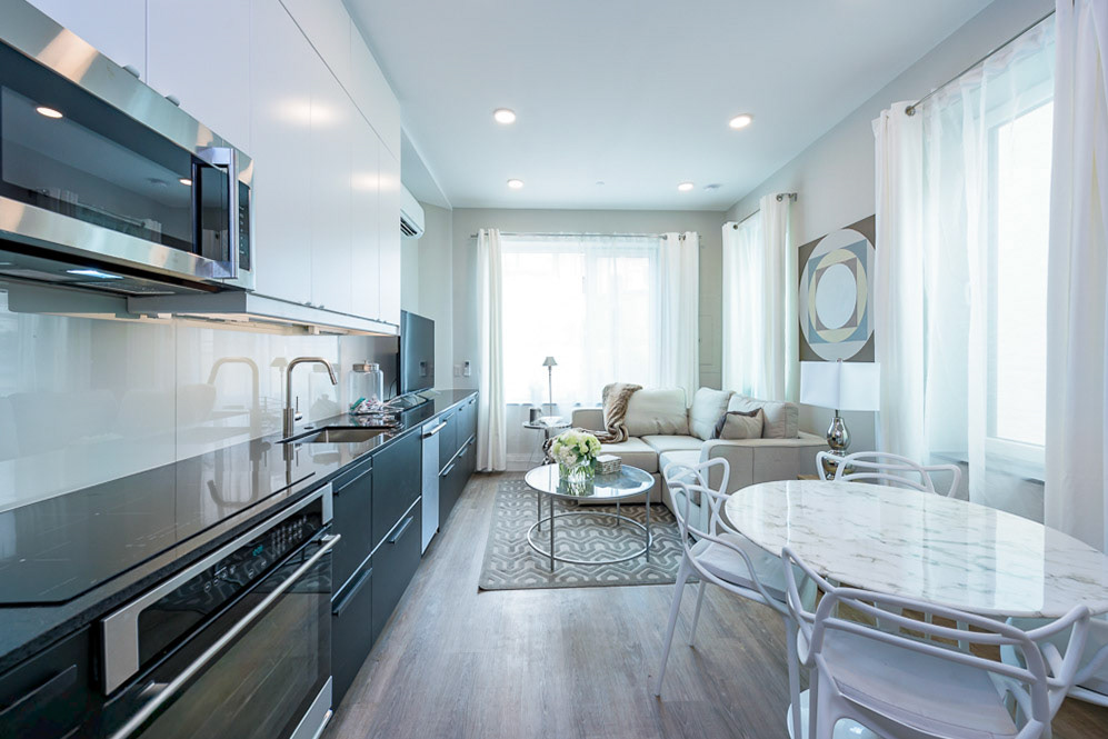 Where new cabinets and finishes are installed, they have high recycled content.