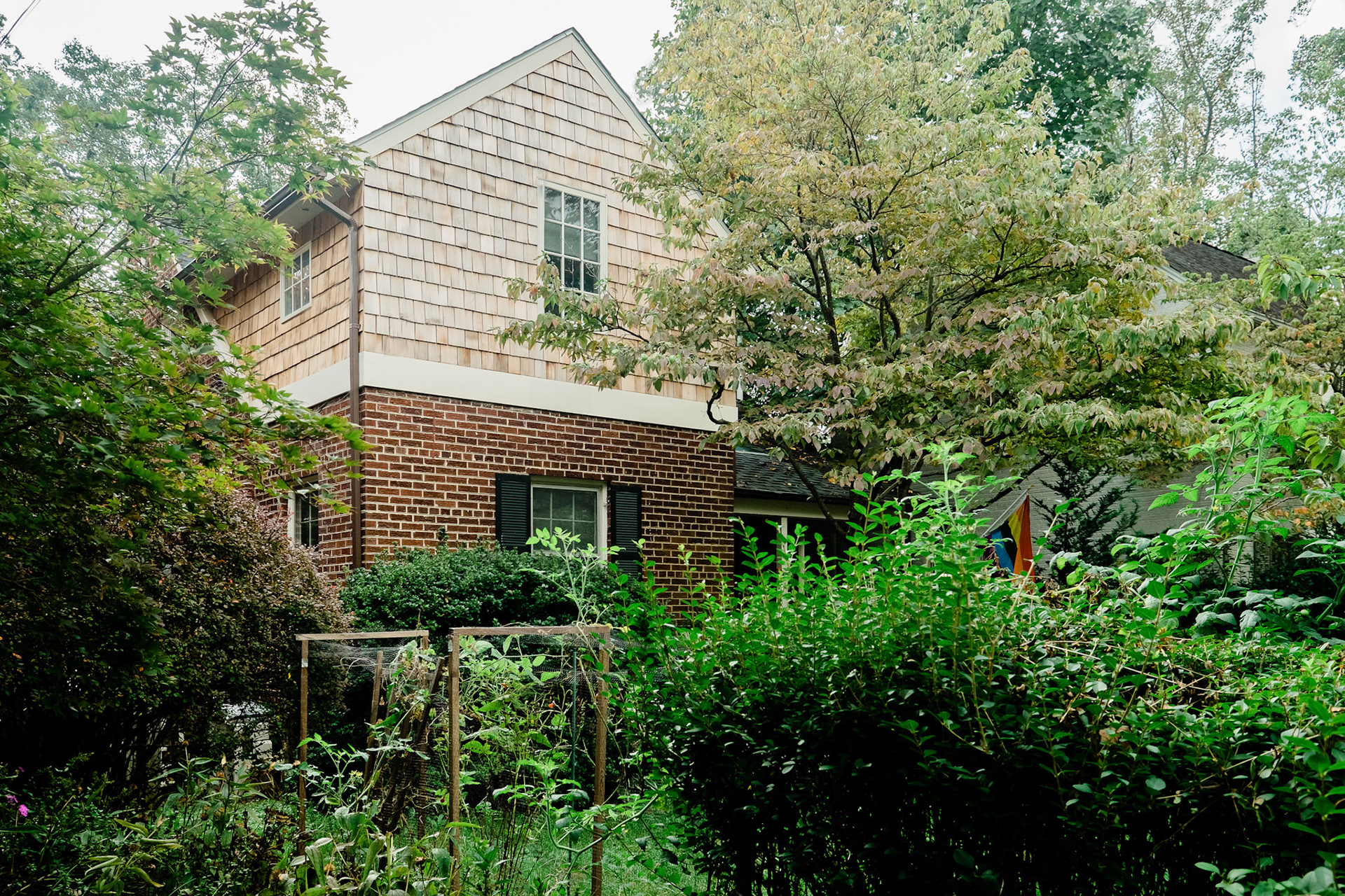A second floor pop-up was added to the front of the home for a new bedroom.