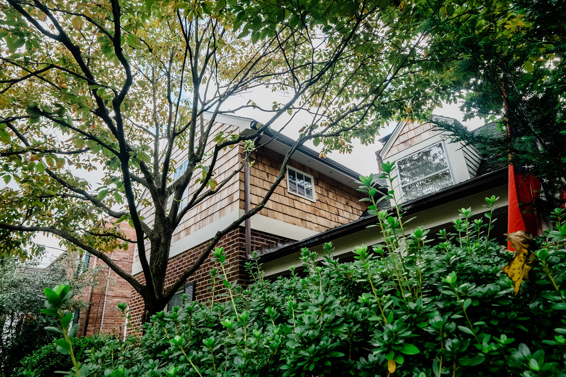 Natural materials blend into the landscape.
