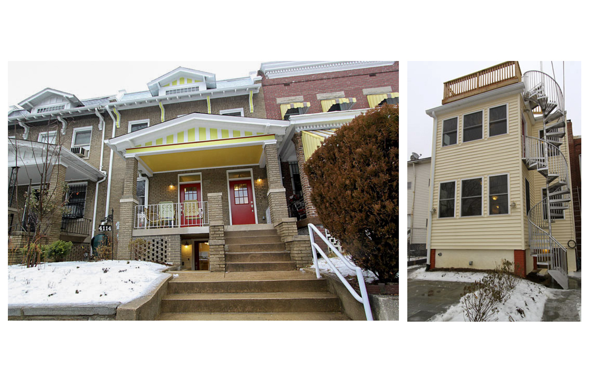 This existing Rowhouse in Petworth was converted into 3 condominiums.