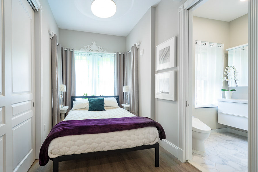 Low water usage fixtures included throughout. Installation of bidets reduce paper consumption.