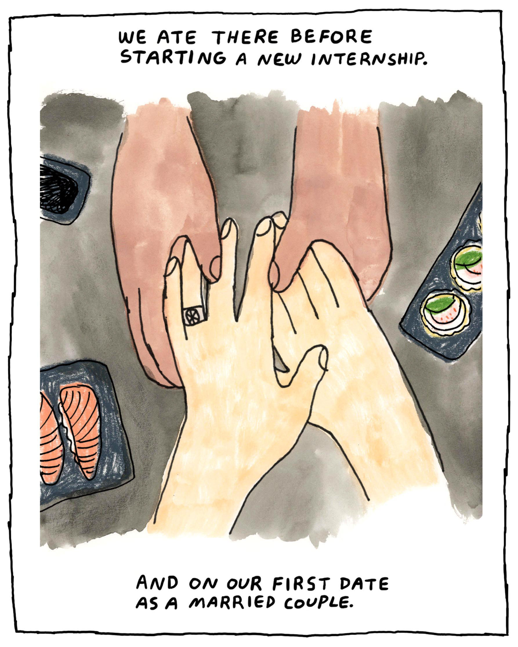 LA Times Love column comic exerpt