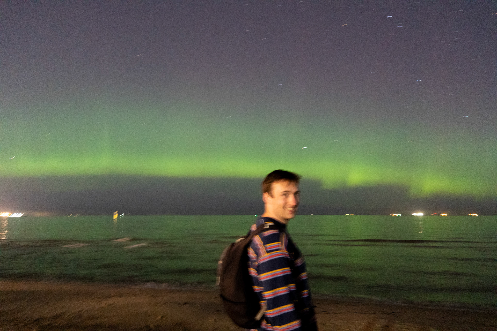 Aurora at St Kilda Beach