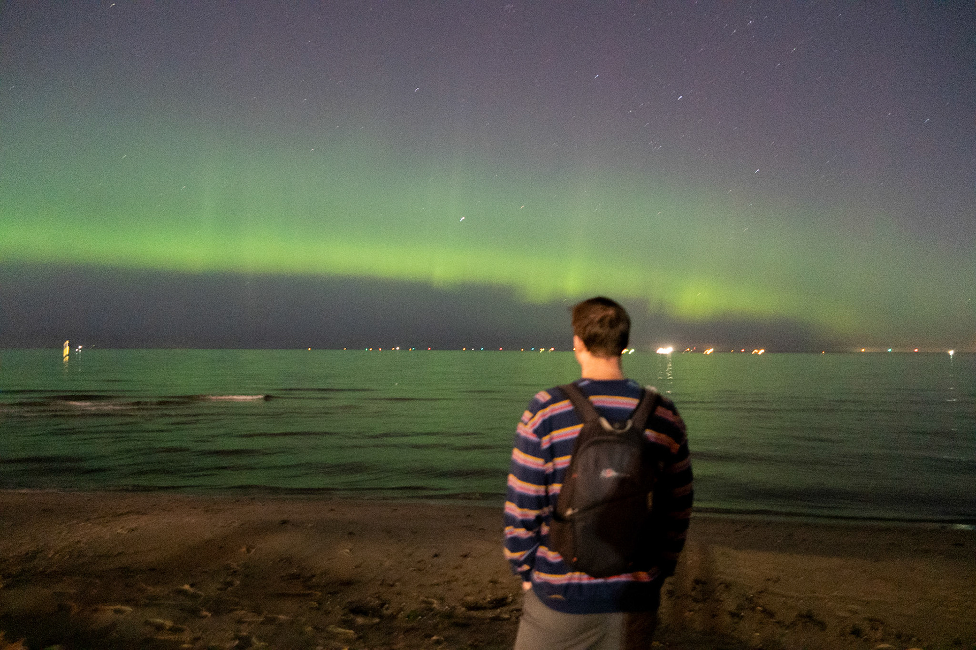 Aurora at St Kilda Beach