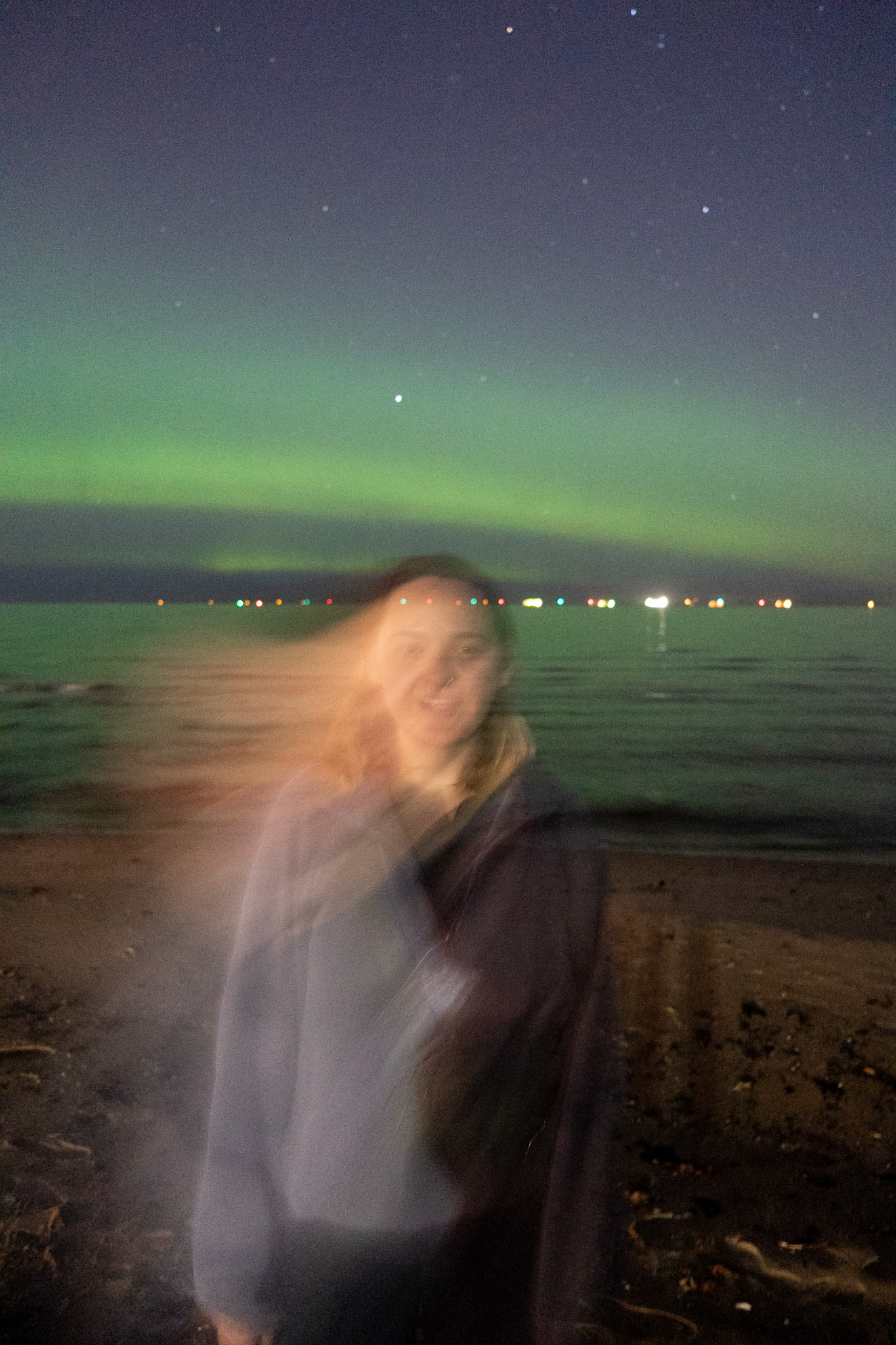 Aurora at St Kilda Beach