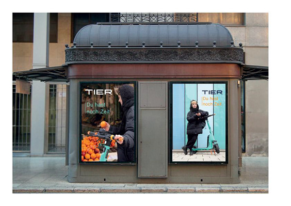 Mockup – Werbeplakate für TIER E-Roller