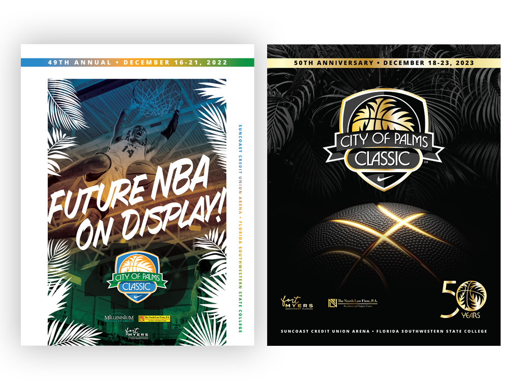 Program Books Showing Different Season Themes