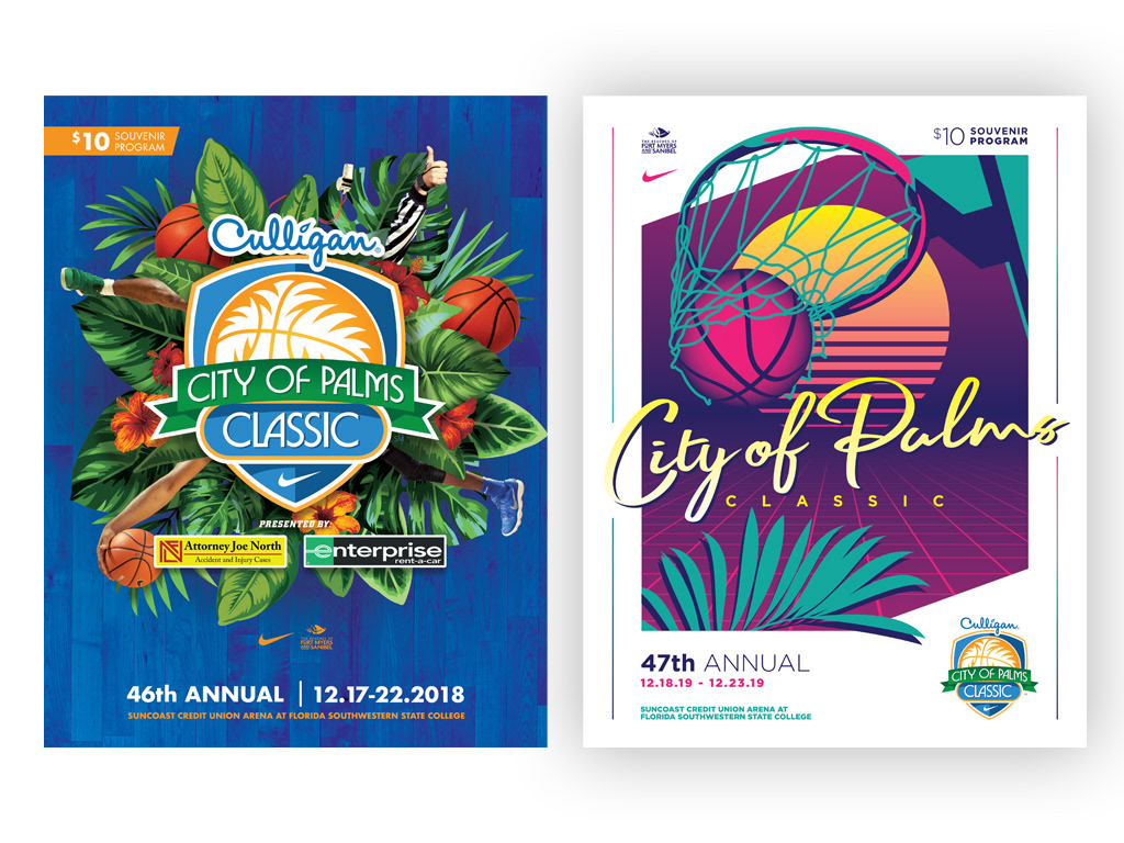 Program Books Showing Different Season Themes