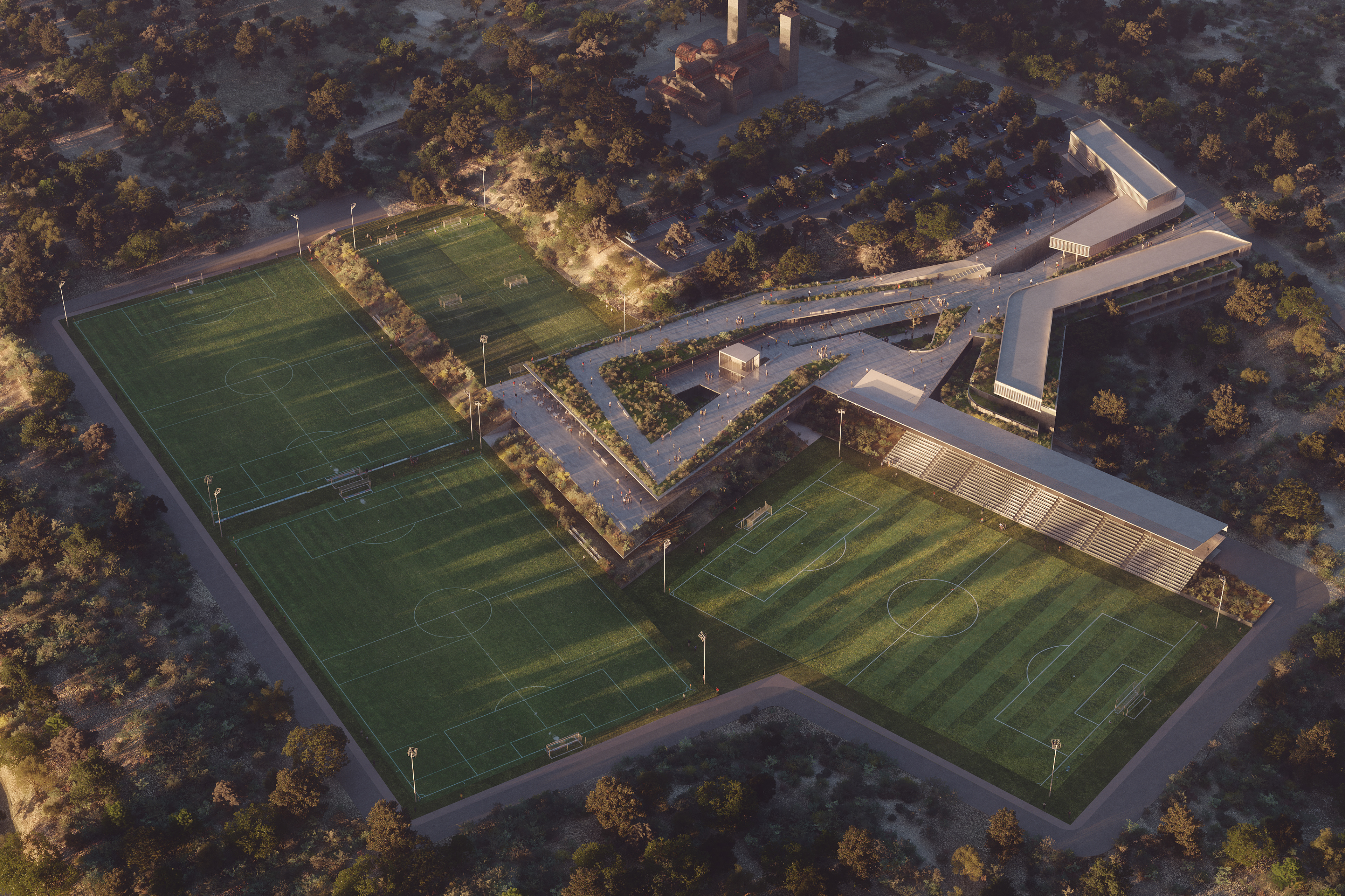 Fereos + Associates Architects & Petras Architecture - CFA [KOP] Sports Centre - Kornos, Cyprus