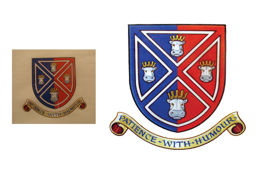 Isolating the coat of arms for use electronically etc