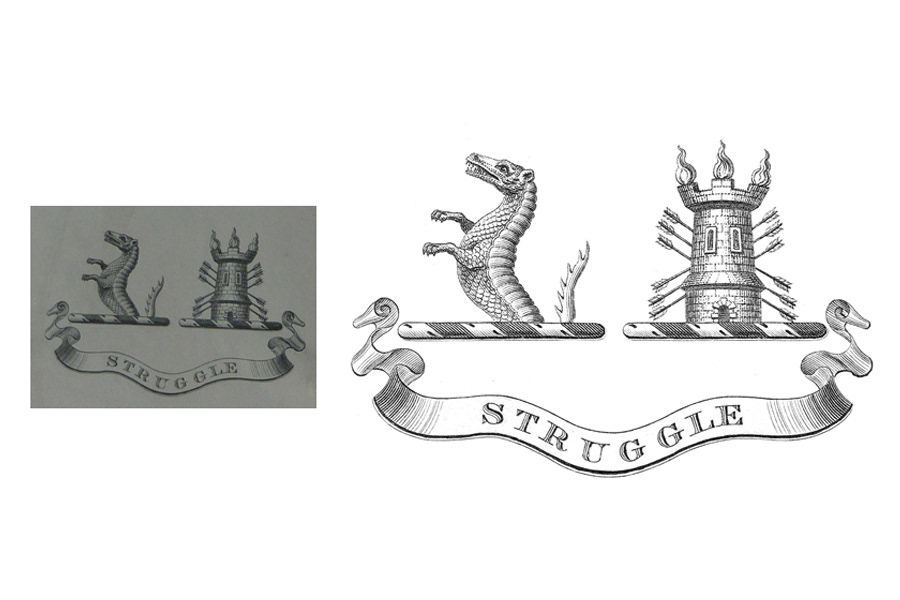 Isolating the coat of arms for use electronically etc