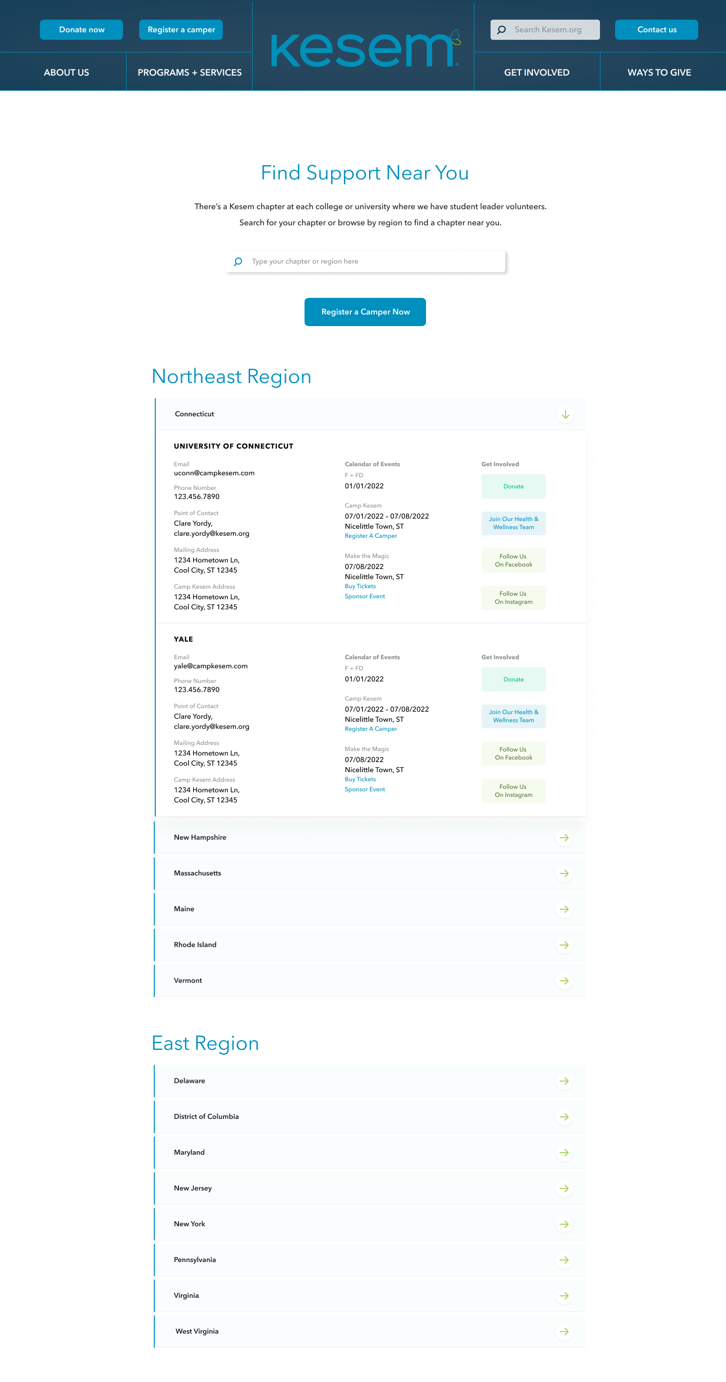 Kesem Find Support Page AFTER