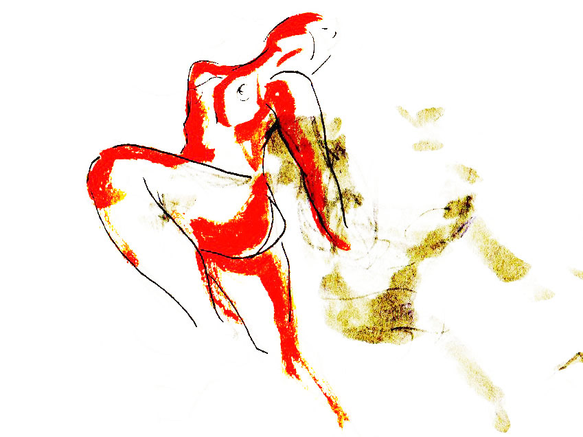 I was trying to capture that feeling of lightness a lot of dancers have when they do their cool jumps. Something about this one speaks a little to me. 