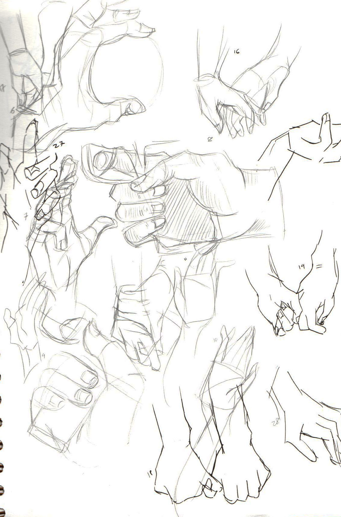 I challenged myself to draw like. 100 hands during a warmup. Here's some nice ones. 