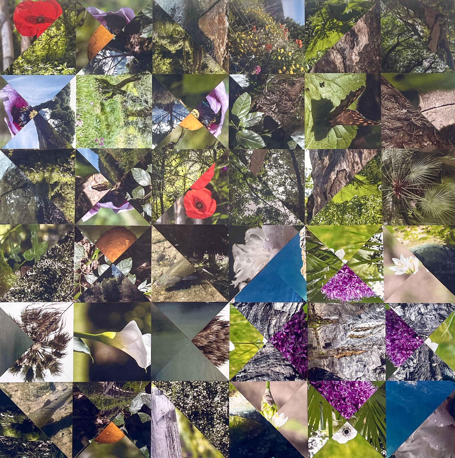 Italian Landscape Collage 4ft x 4ft
