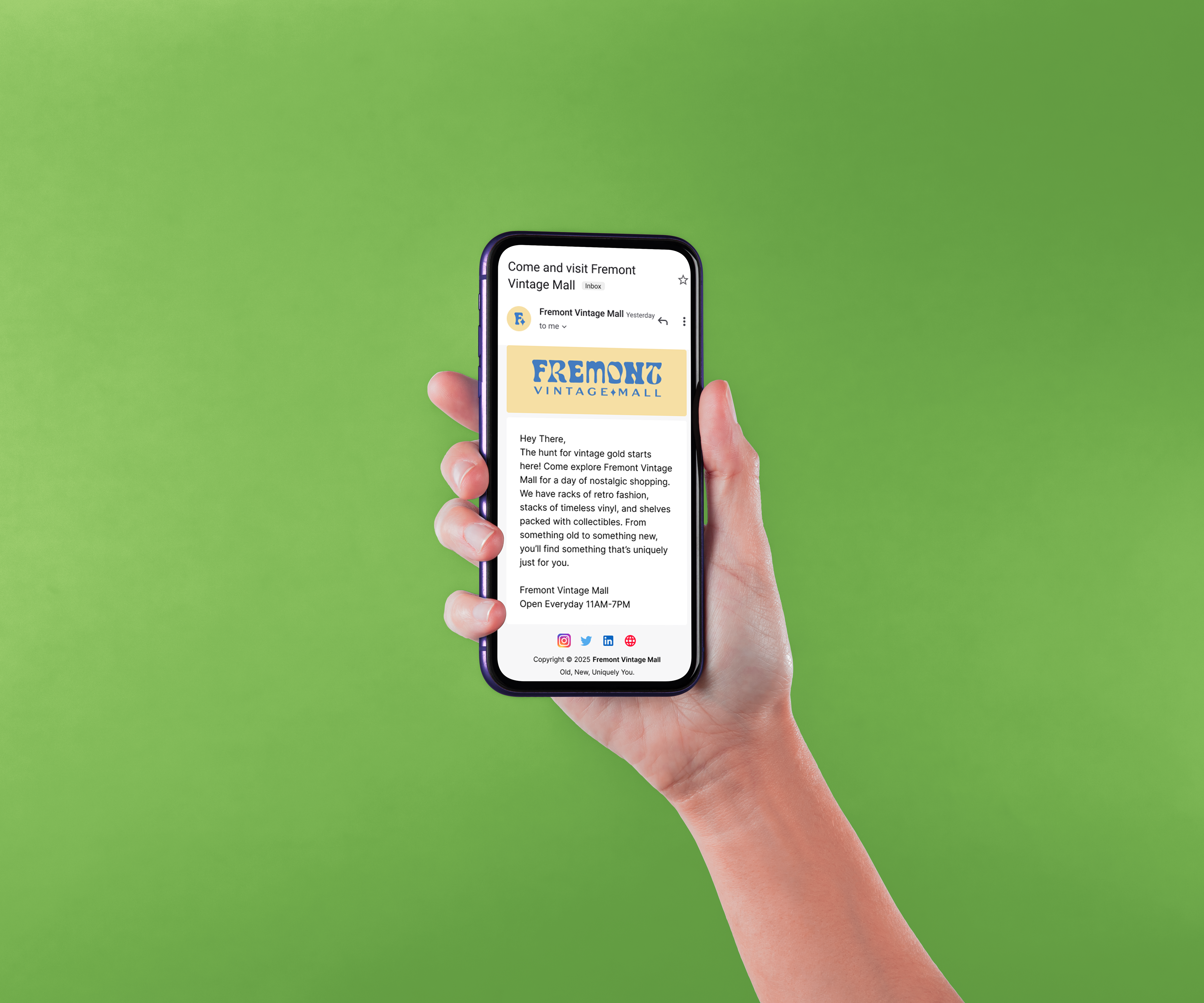 Marketing Email Template Example