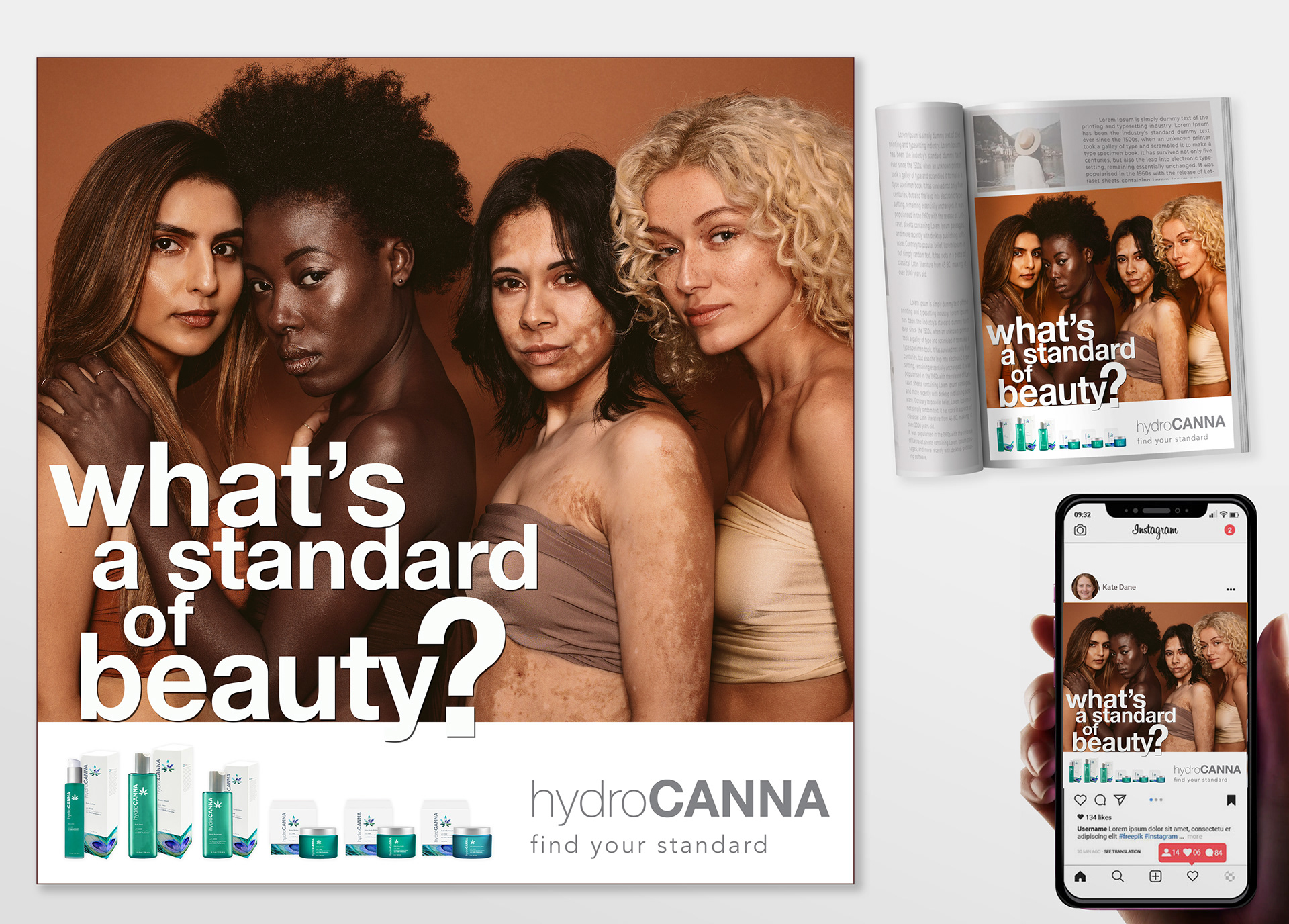 hydroCANNA Print & Social Campaign