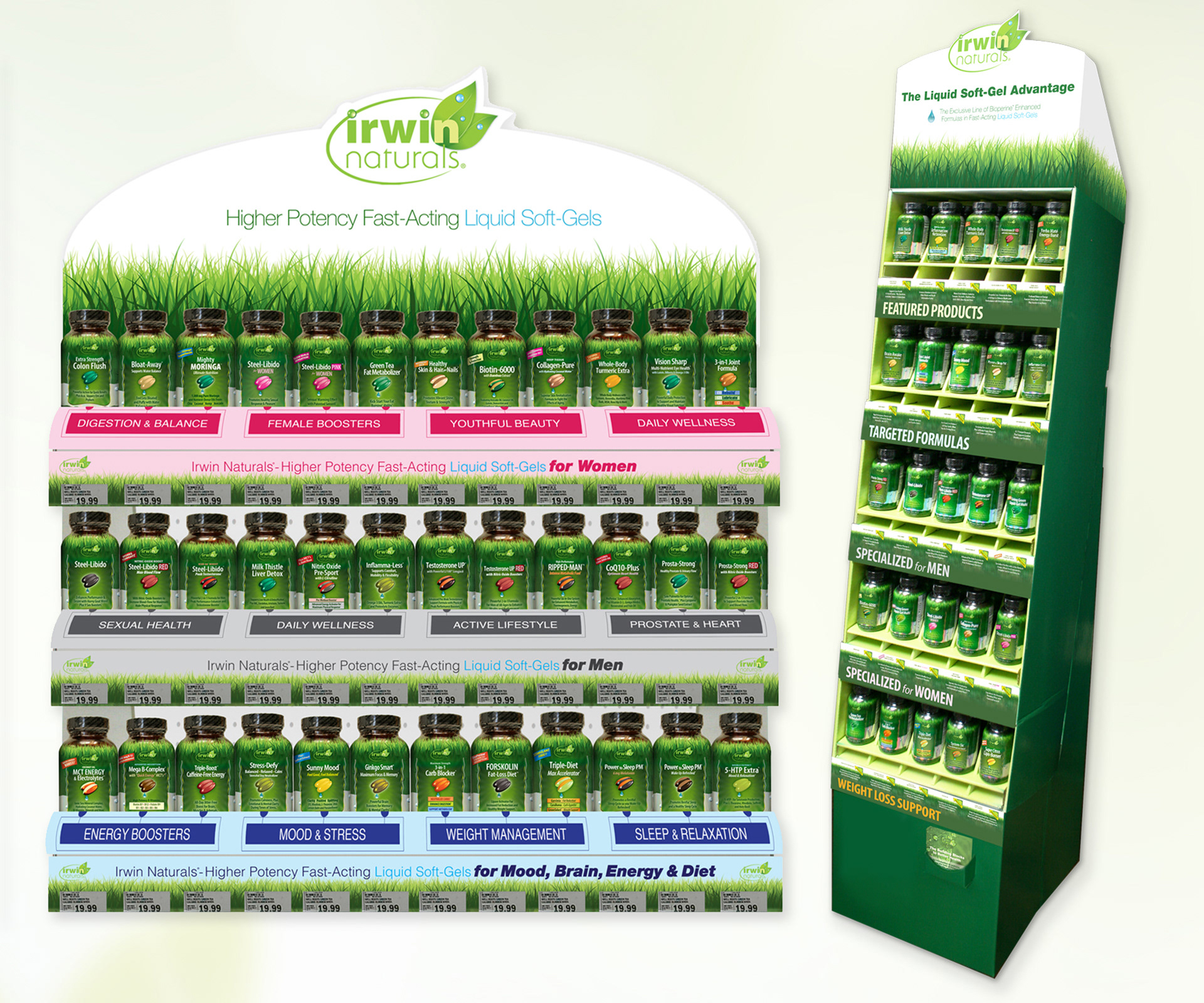 Irwin Naturals Large Floor Displays