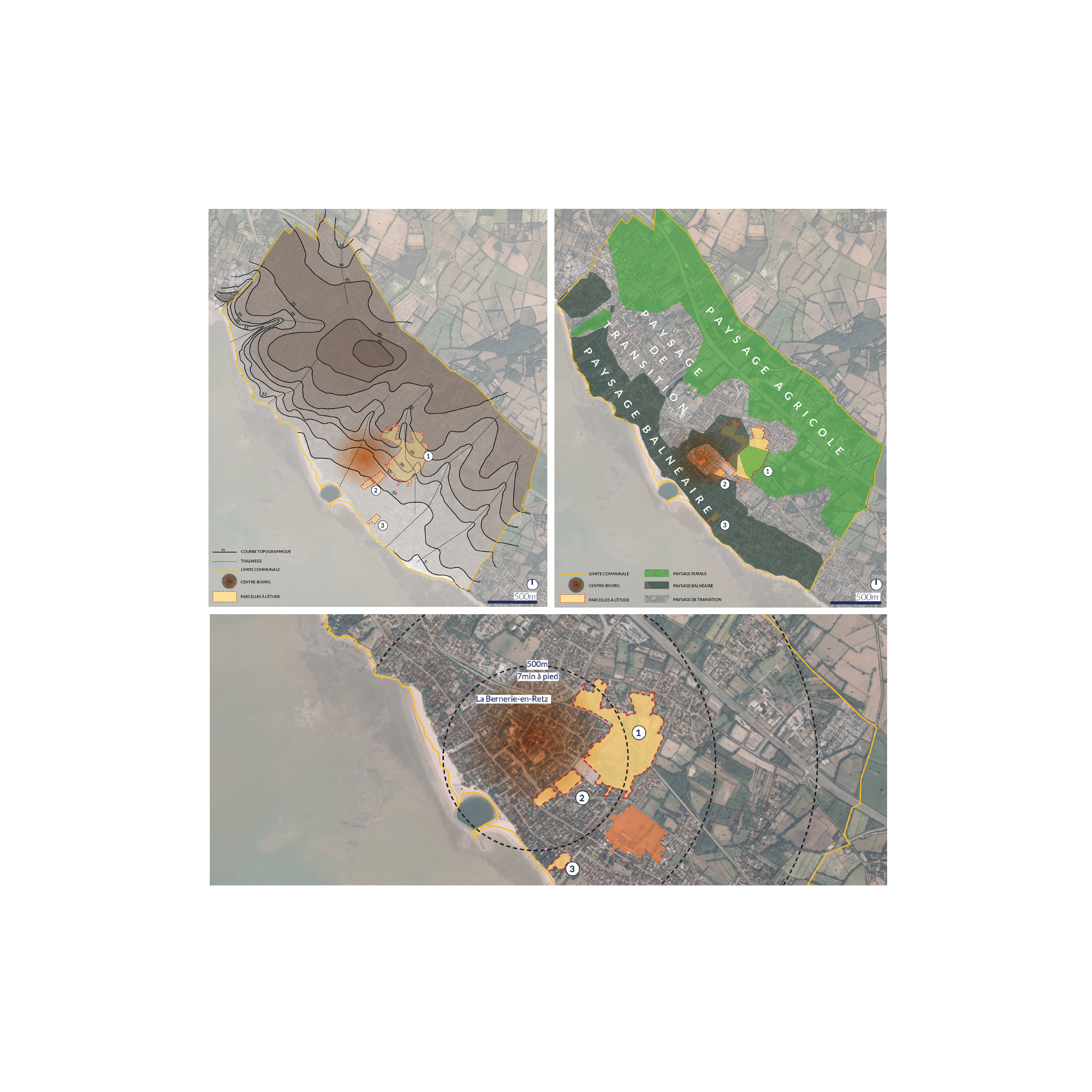 Moss paysage paysagiste concepteur urbaniste urbain projet architecture graphisme design espace designer designeur scénographie urbanism lansdscape architecture pays de la loire bernerie-en-retz bernerie en retz étude programmation multimodale densification coupe usages
