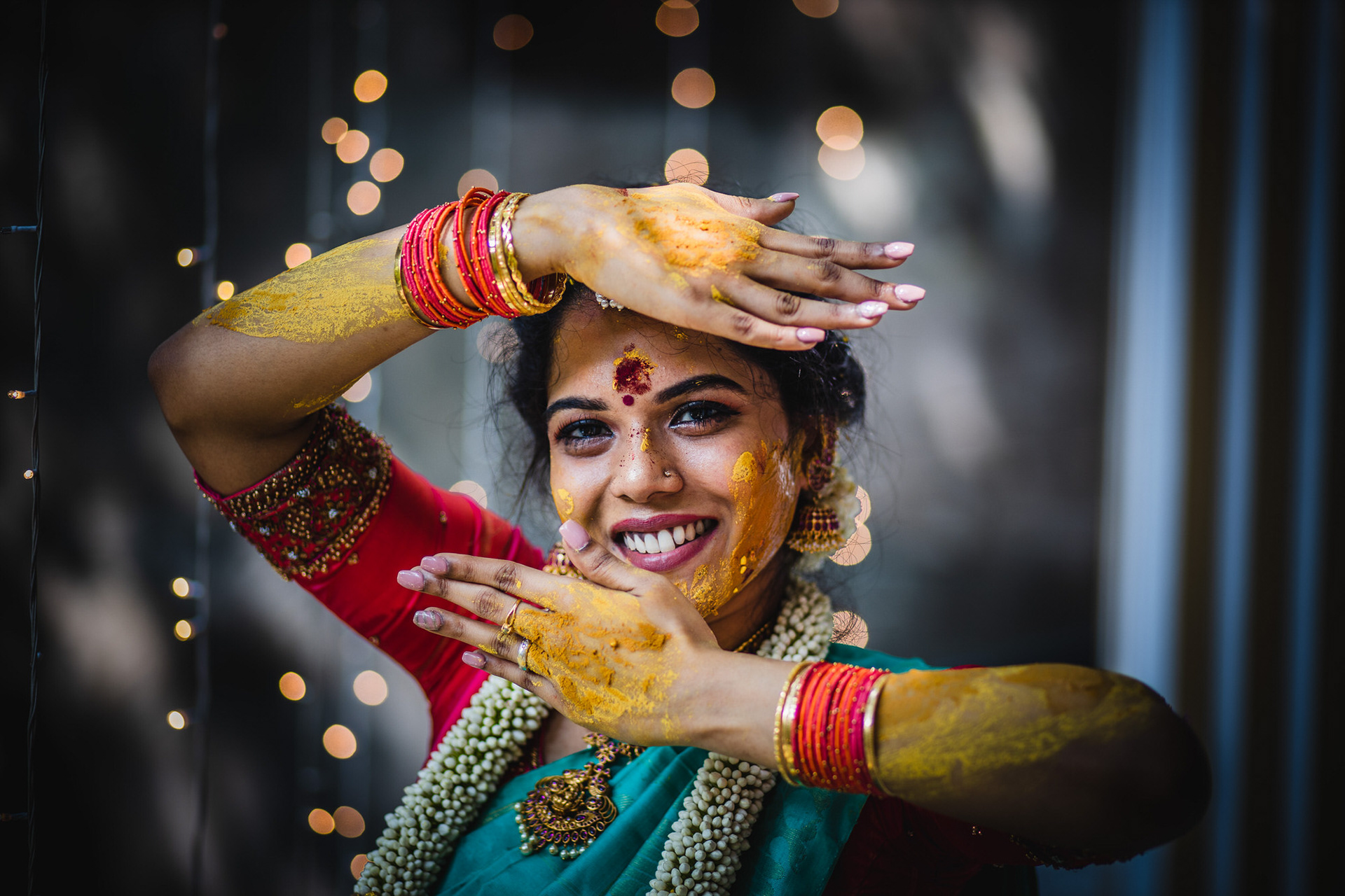 Pre wedding day bride picture