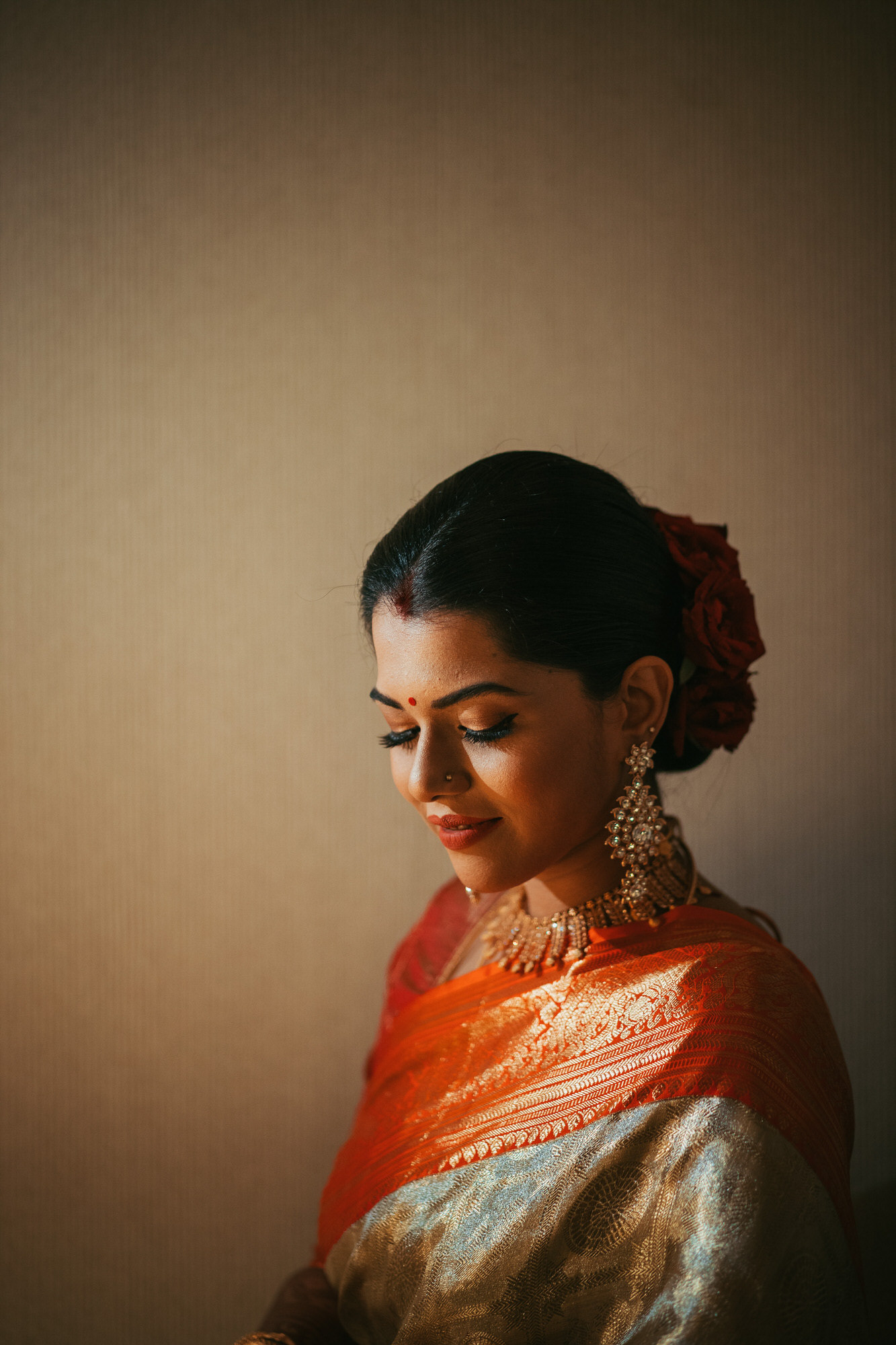 Bridal reception portrait