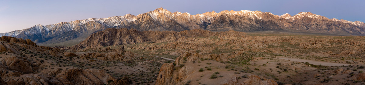 Dawn Panorama, Alabama Hills