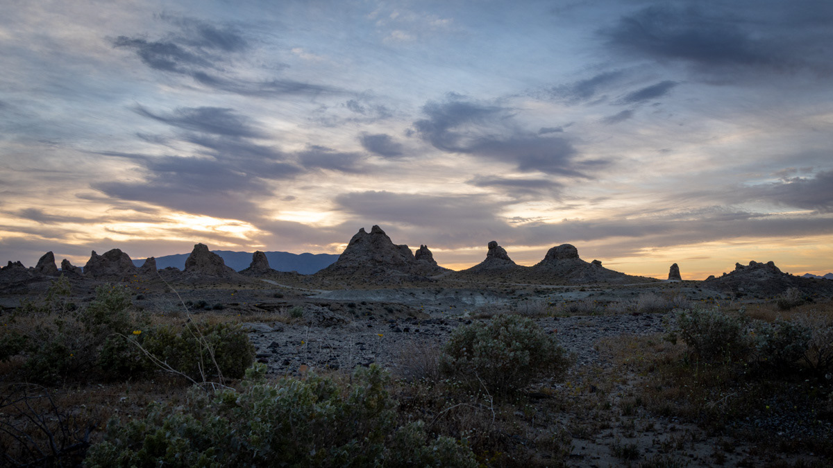Dawn at the Trona Pinnacles