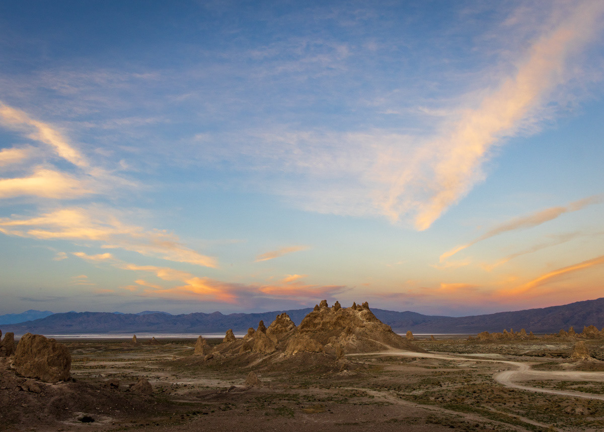 Sunset at the Trona Pinnacles