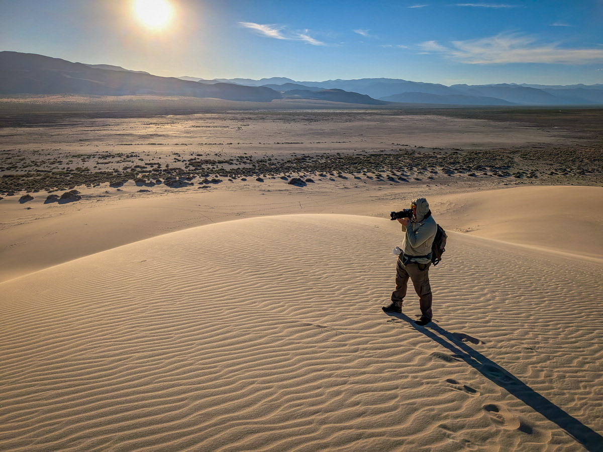 Eureka Dunes at Sunset