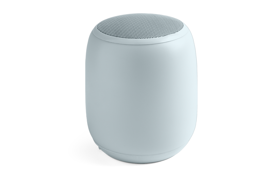 Visual of a smart speaker in clay style