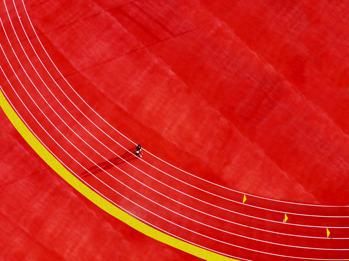 High School track, Winchester, MA
