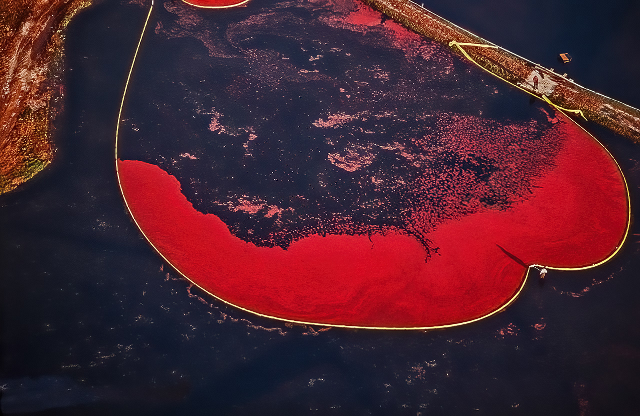 Cranberry harvest, Marion, MA