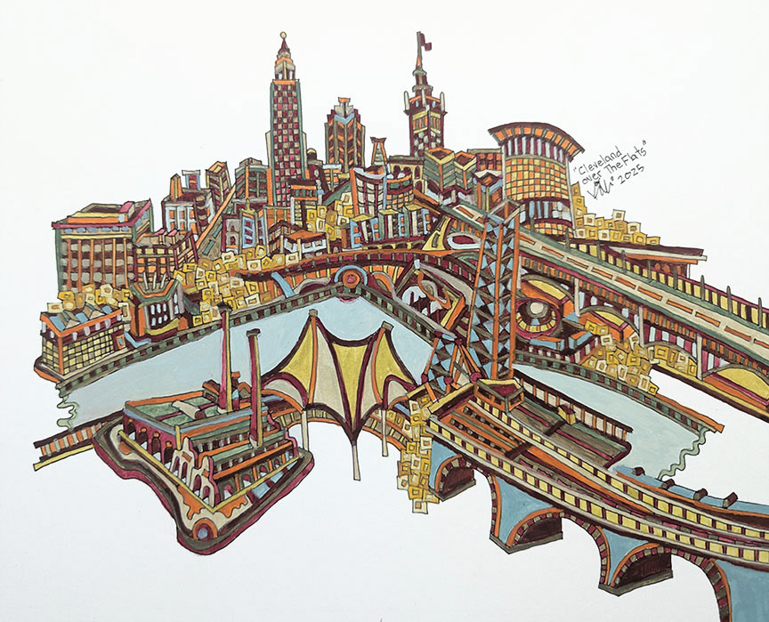 Cleveland Over the Flats