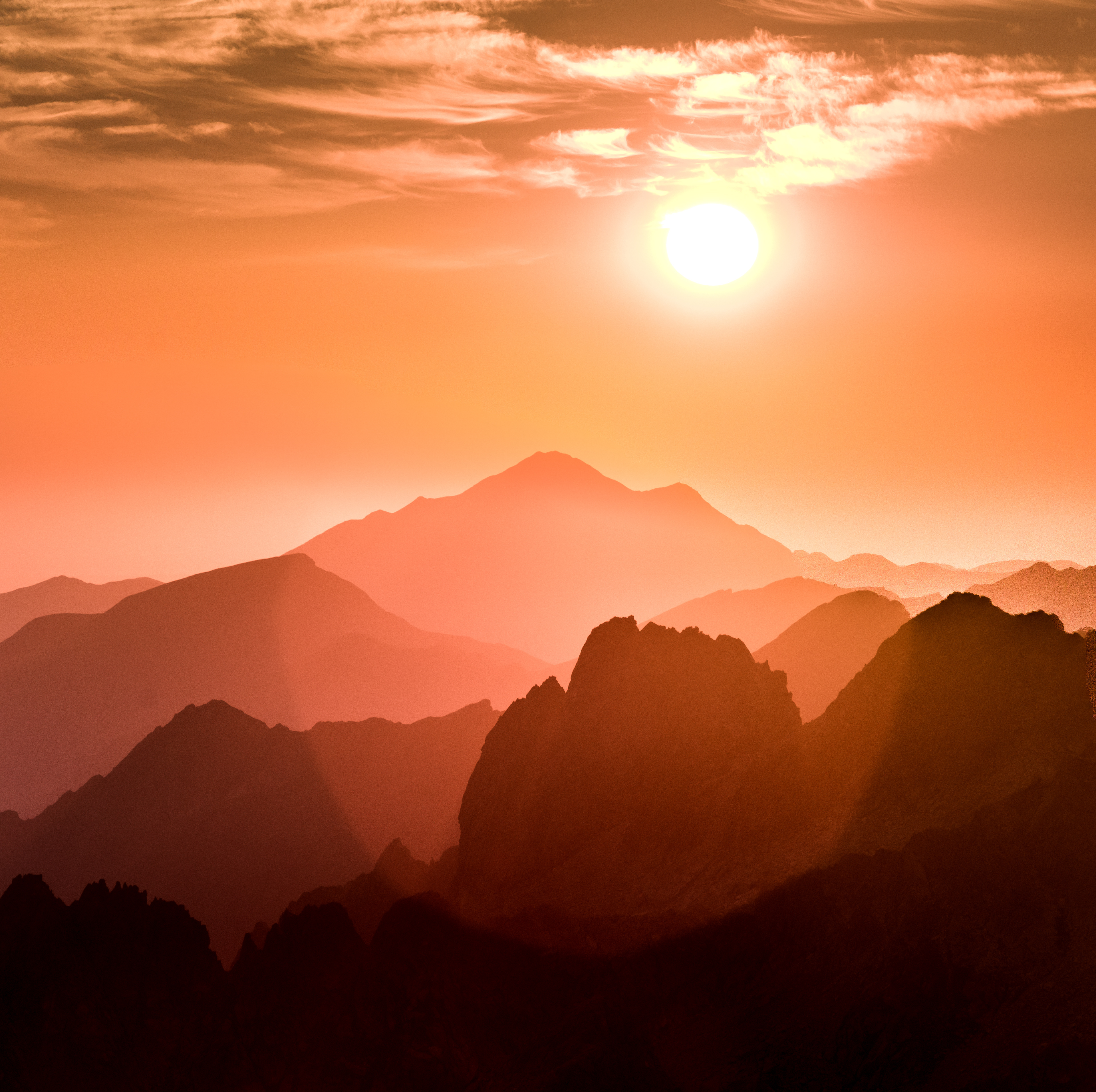 Lever de soleil / Photographie Pyrénées