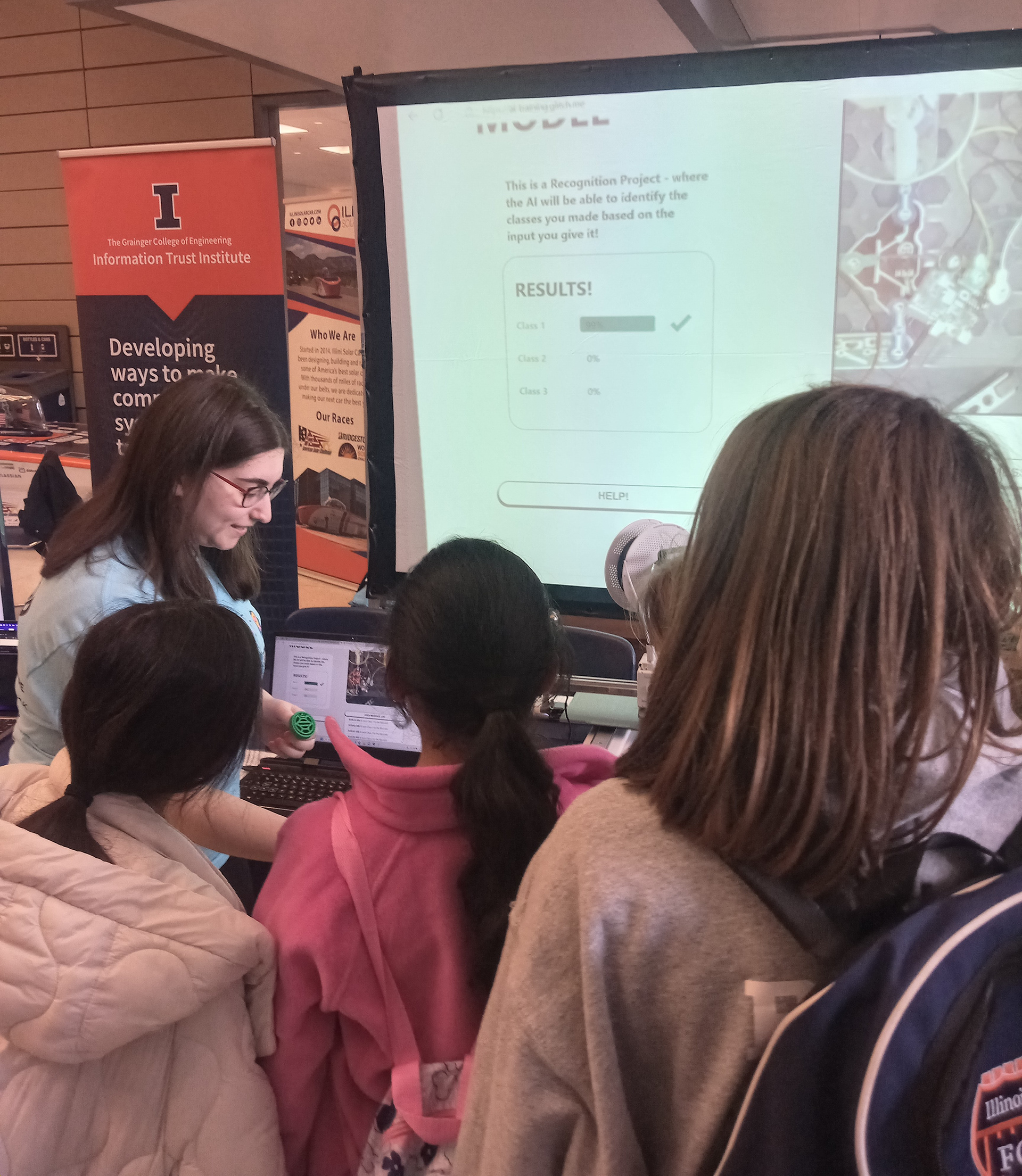Helping out at Engineering Open House