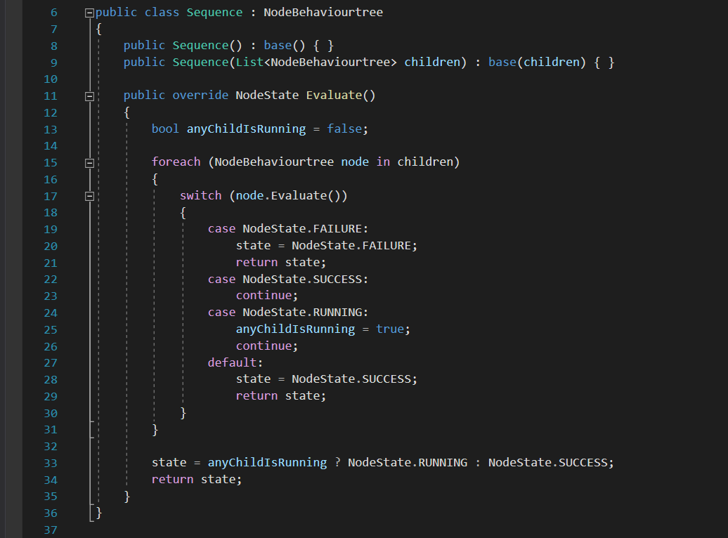Sequence node