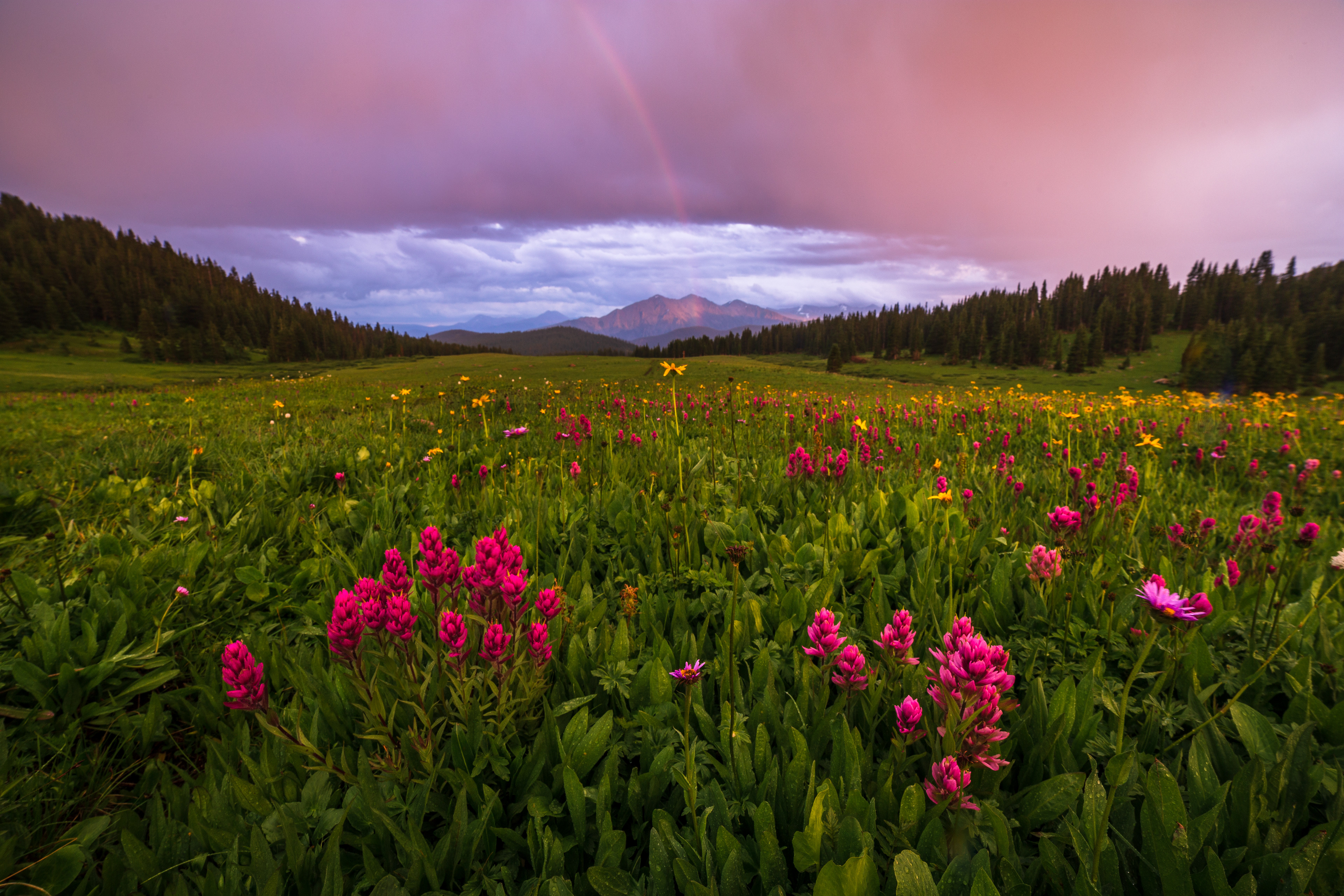 Tenmile Range Sunset Rainbow