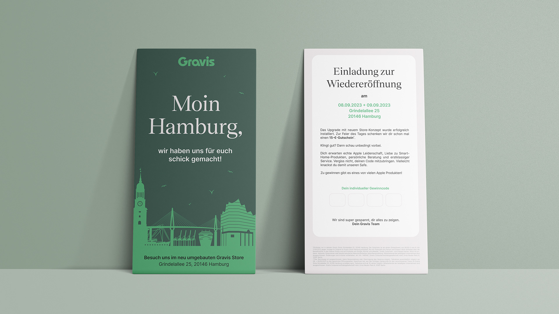 Flyer für Wiedereröffnung
