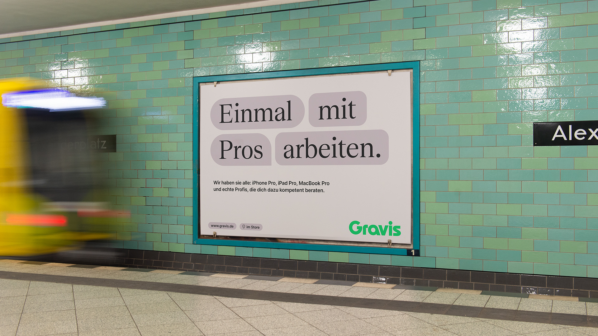 Plakat U-Bahnhof