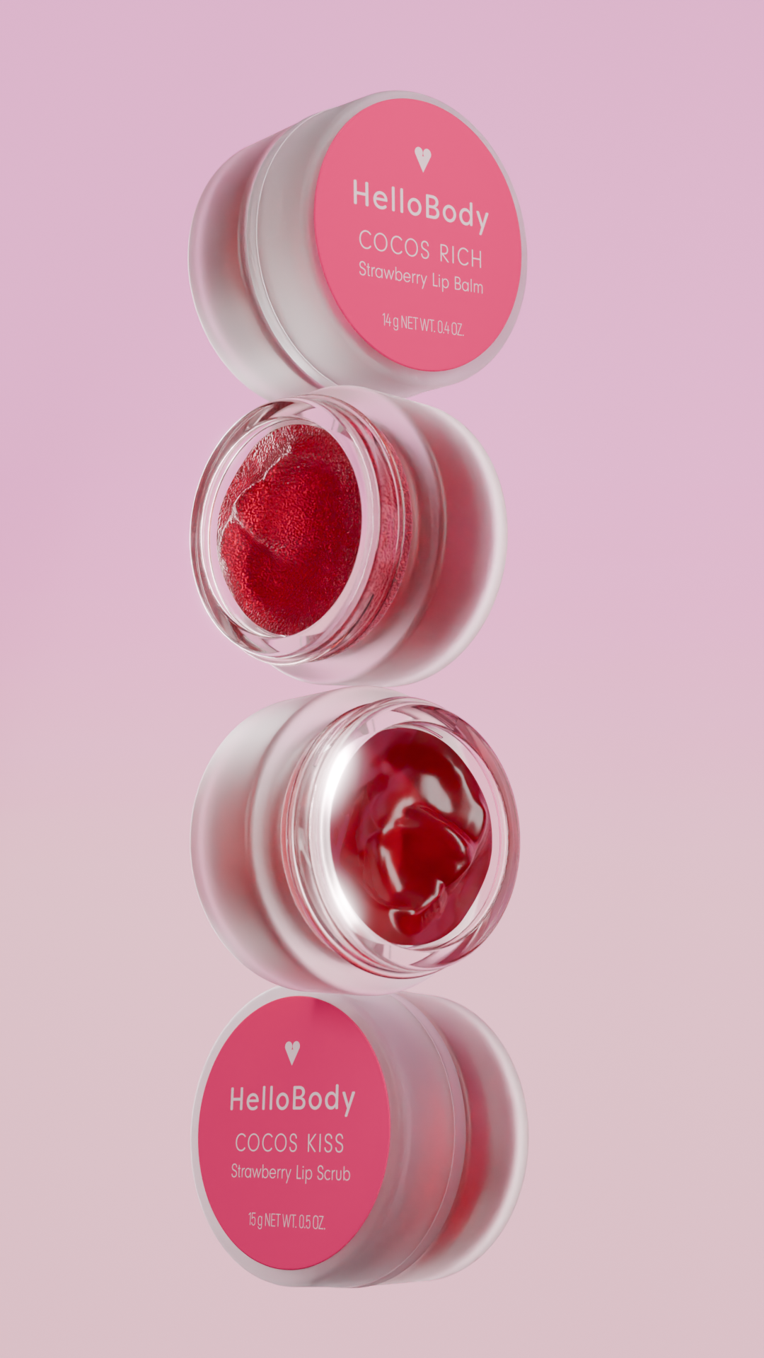Hello Body Valentine LipSet Strawberry Product