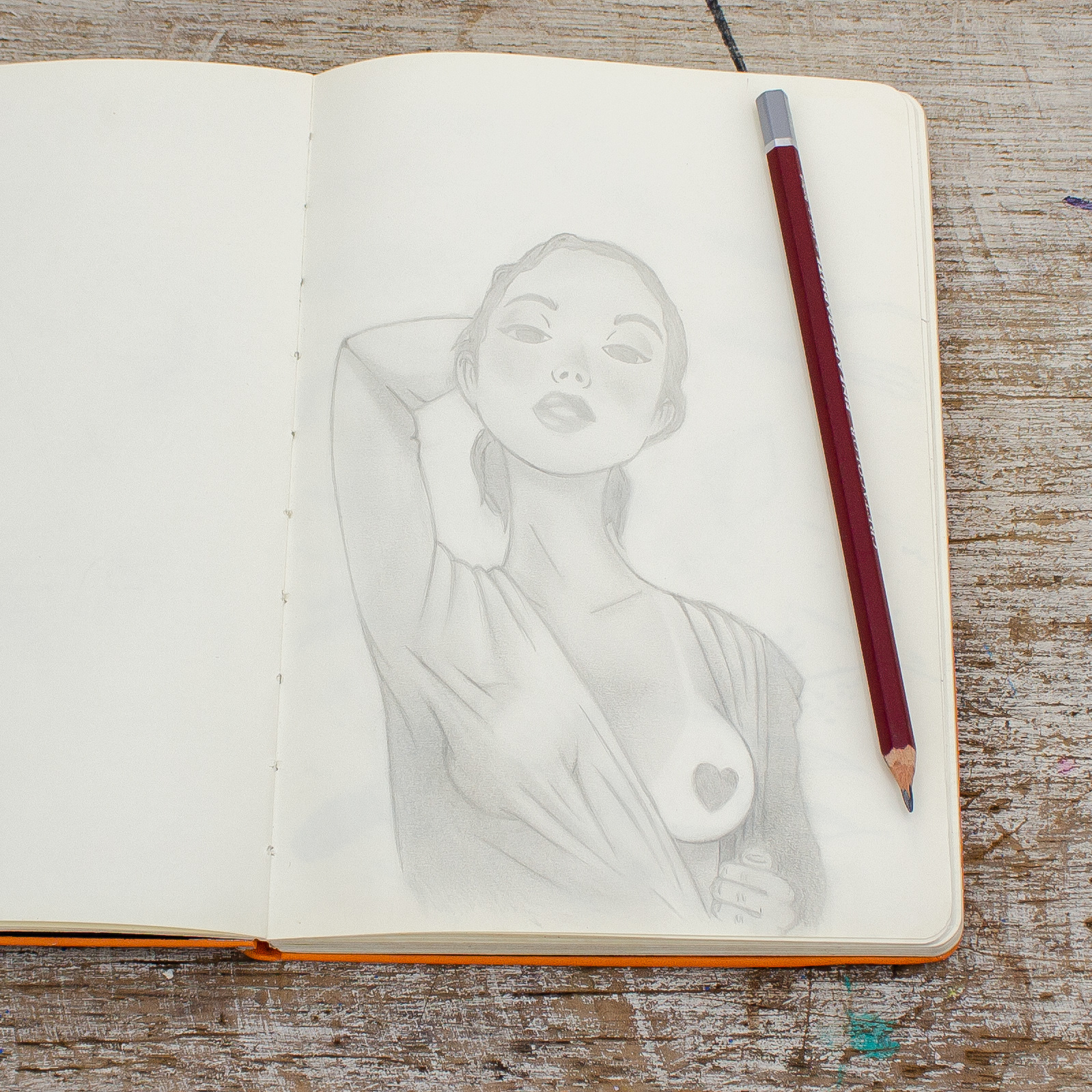 desenho mulher de Lucas Braga , foto por Lucas Espindola Braga 