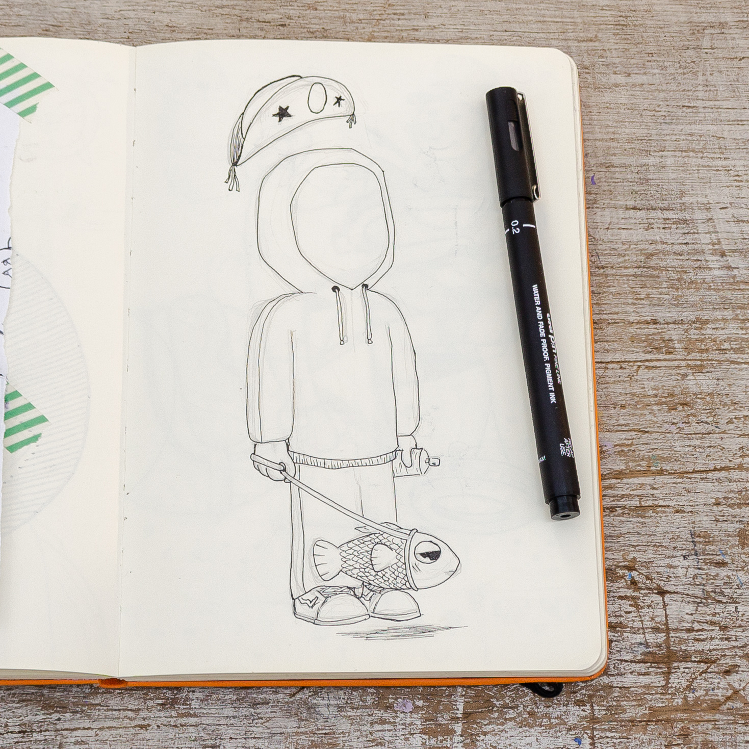 desenho personagem de Lucas Braga , foto por Lucas Espindola Braga 