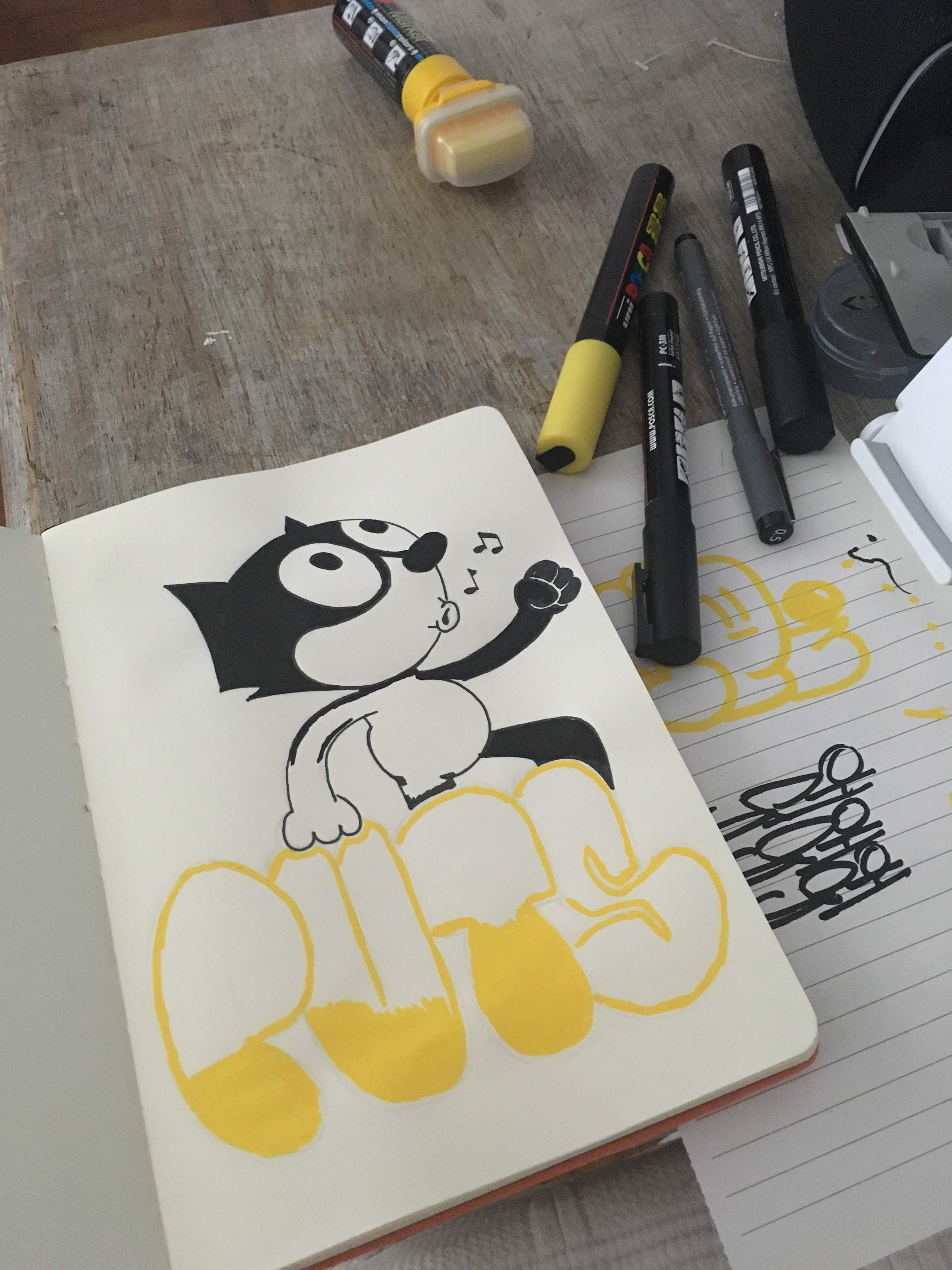 desenho grafitti PUTS de Lucas Braga , foto por Lucas Espindola Braga 