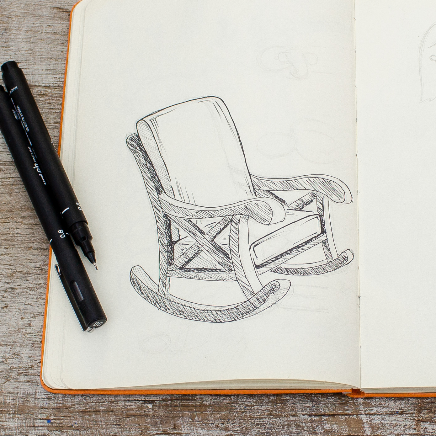 desenho banco de Lucas Braga , foto por Lucas Espindola Braga 