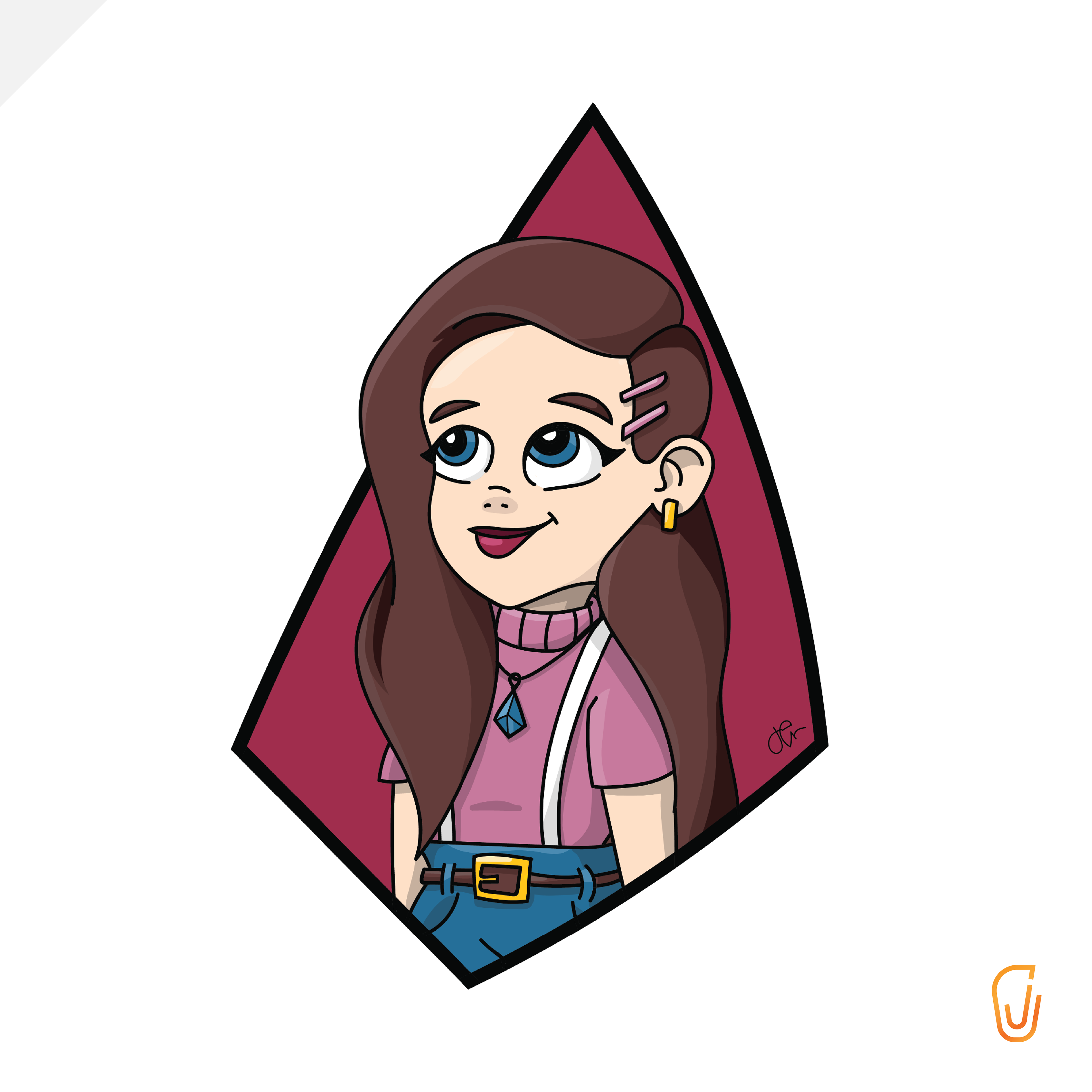 Cartoon Girl Vector Icon (2019)
