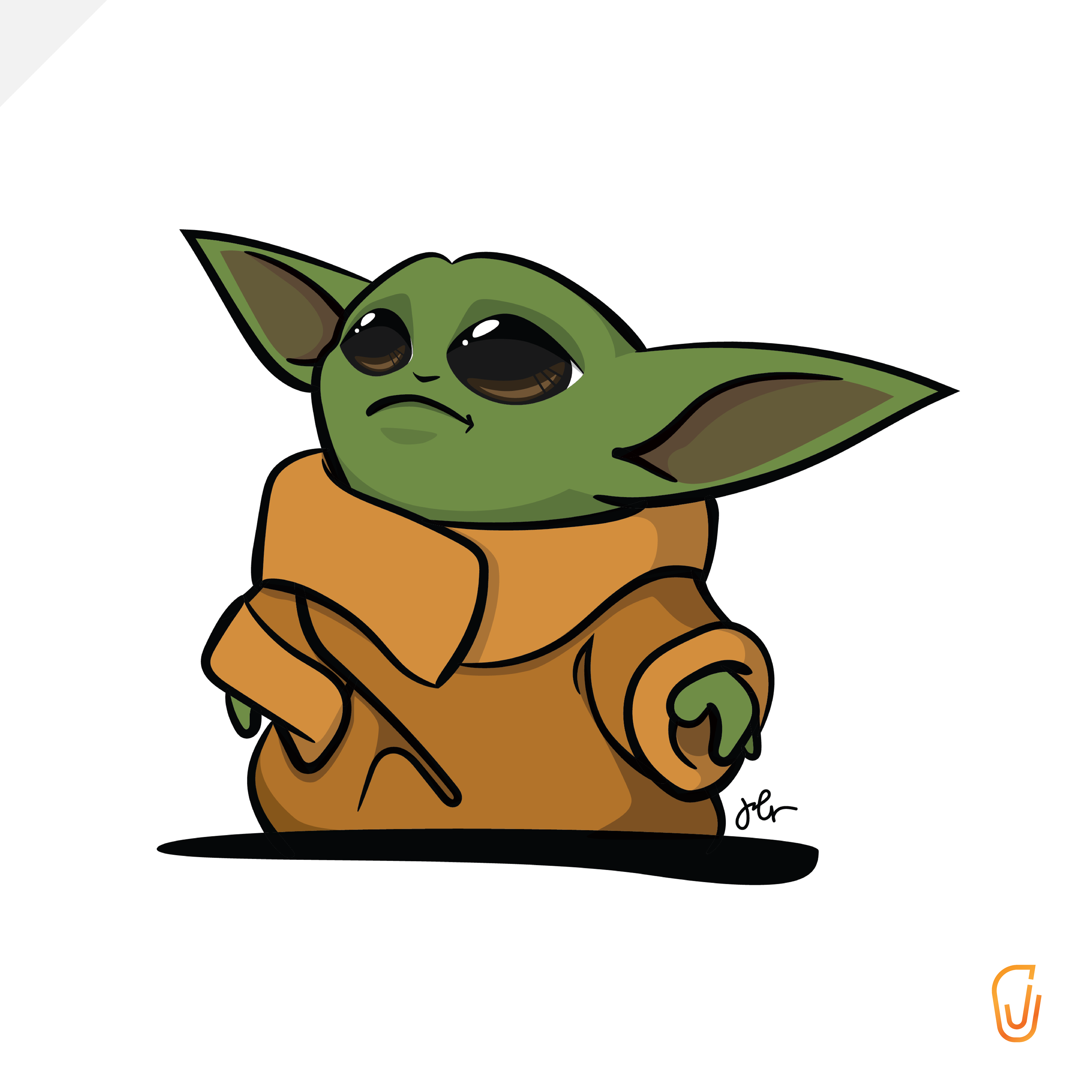 Baby Yoda Character Icon (2019)