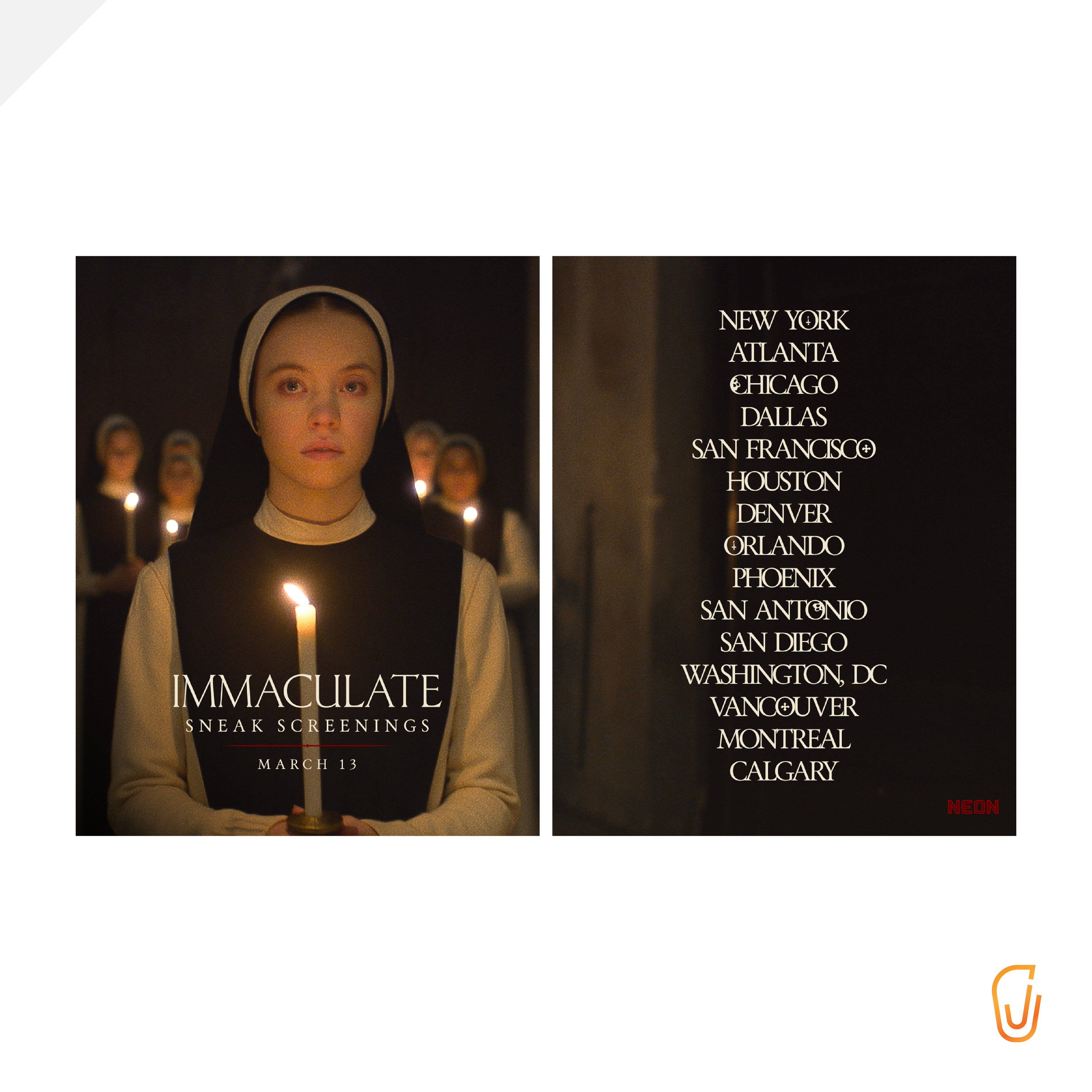 IMMACULATE - Sneak Screenings