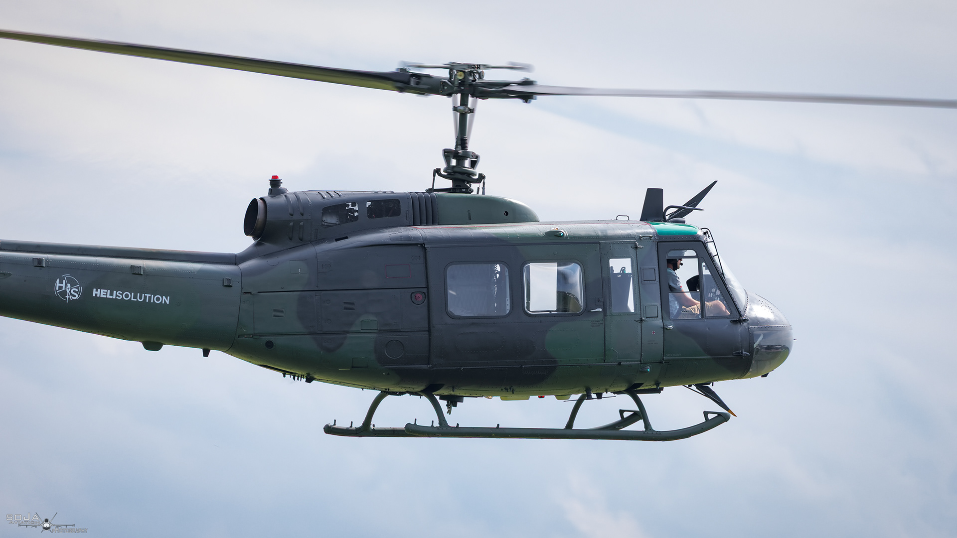 ID080825 - ATAM #35 - Helisolution Huey Bell UH-1D Iroquois SP-HSH cn# 8177